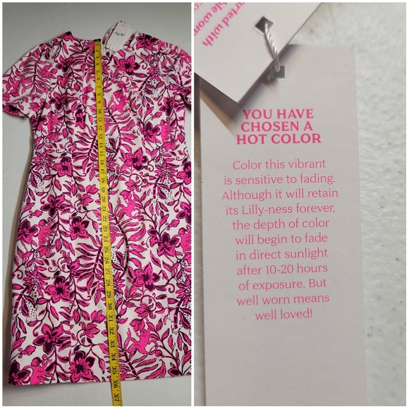 Lilly Pulitzer Mila Short Sleeve Shift Dress Elderflower Blossom Lil Escape - Picture 14 of 14